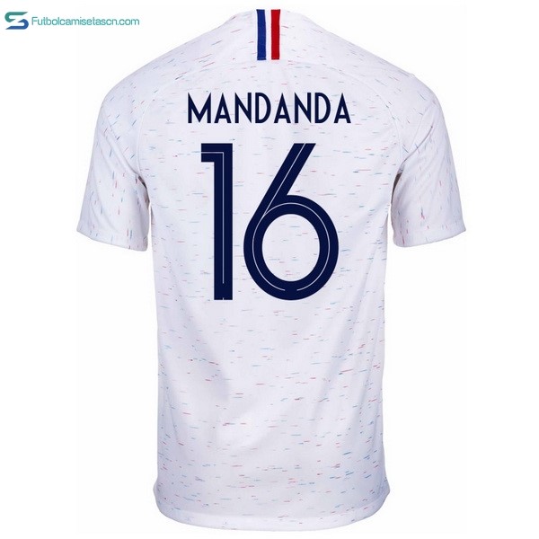 Camiseta Francia 2ª Mandanda 2018 Blanco